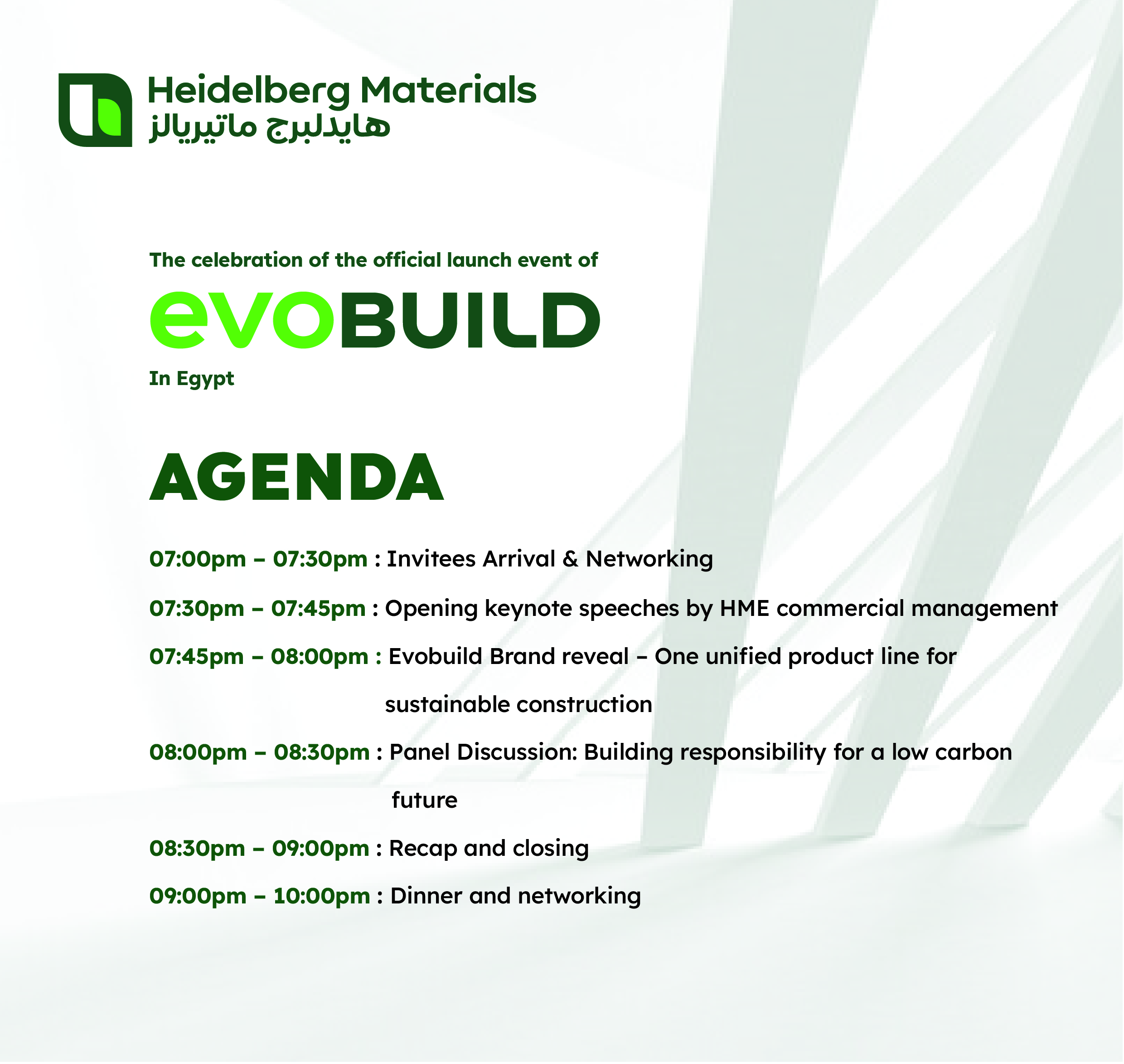 eveBuild Agenda